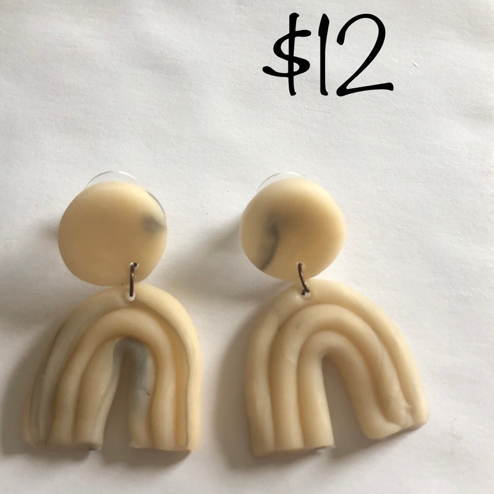Handmade clay earrings